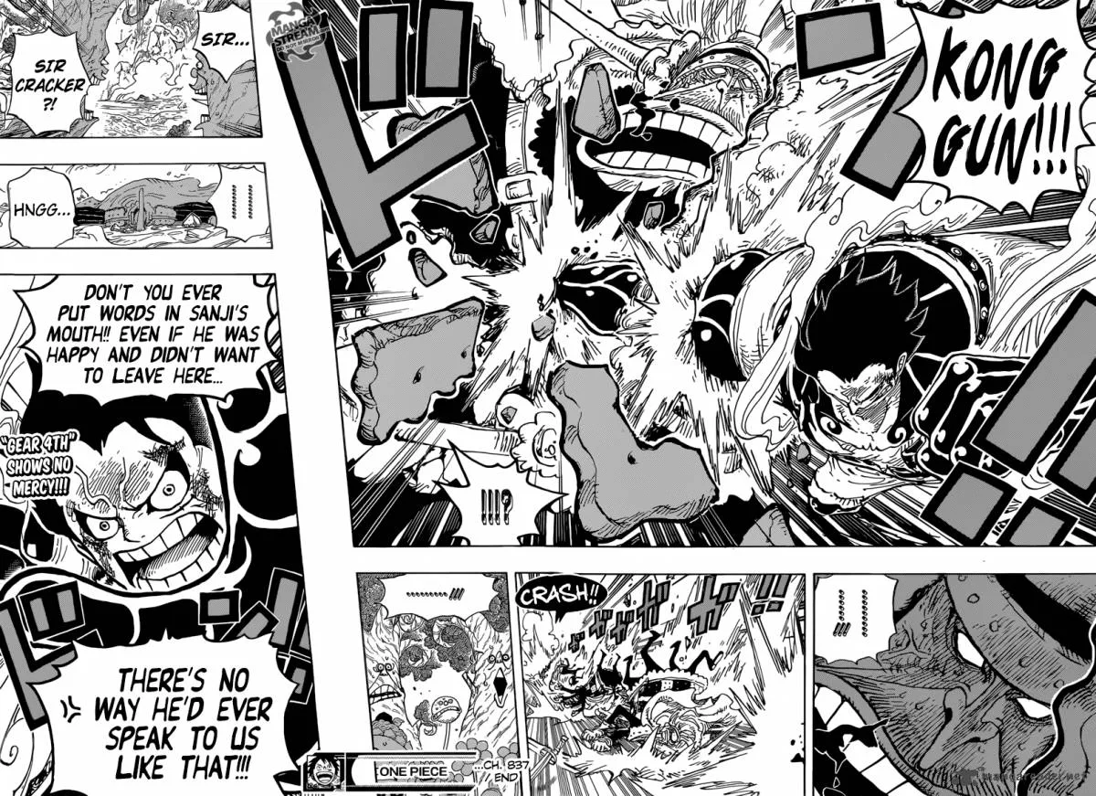One Piece Chapter 837: Luffy vs Commander Cracker – Page 17
