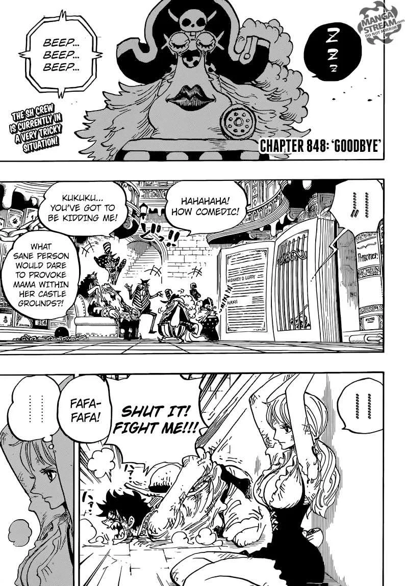 One Piece Chapter 848: Goobye – Page 3