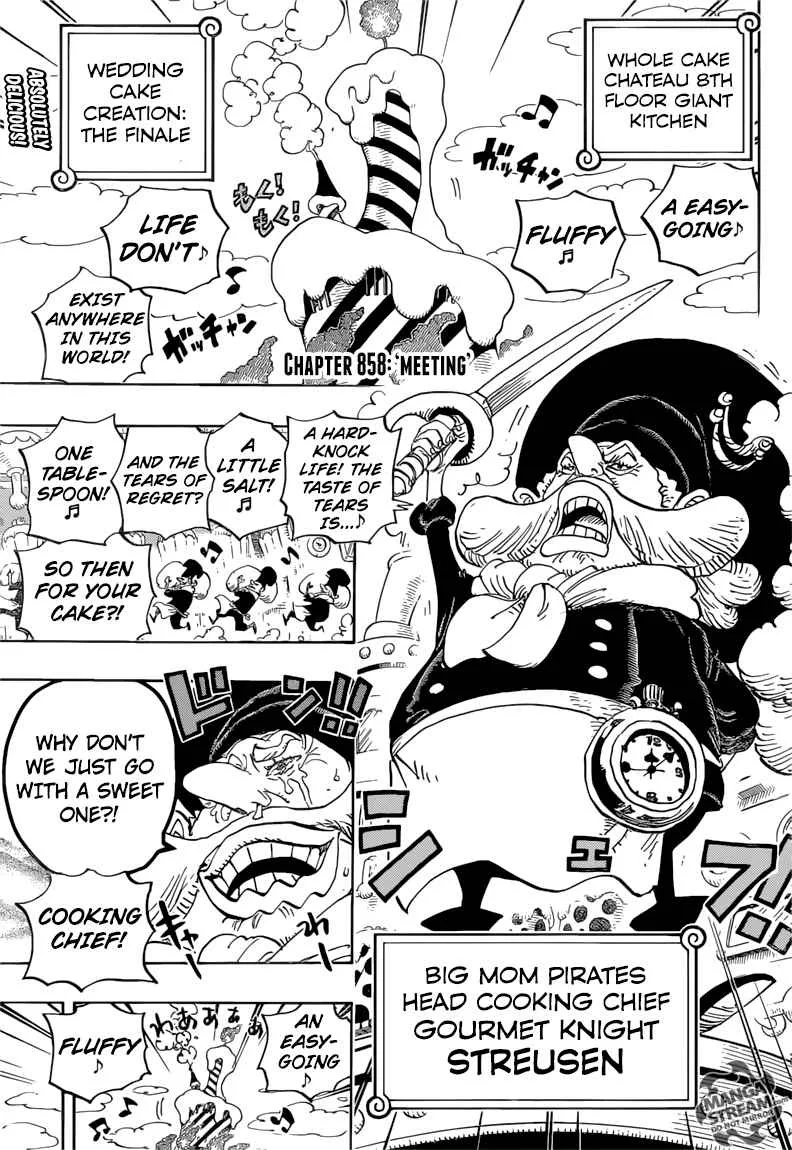 One Piece Chapter 858: Meeting – Page 3