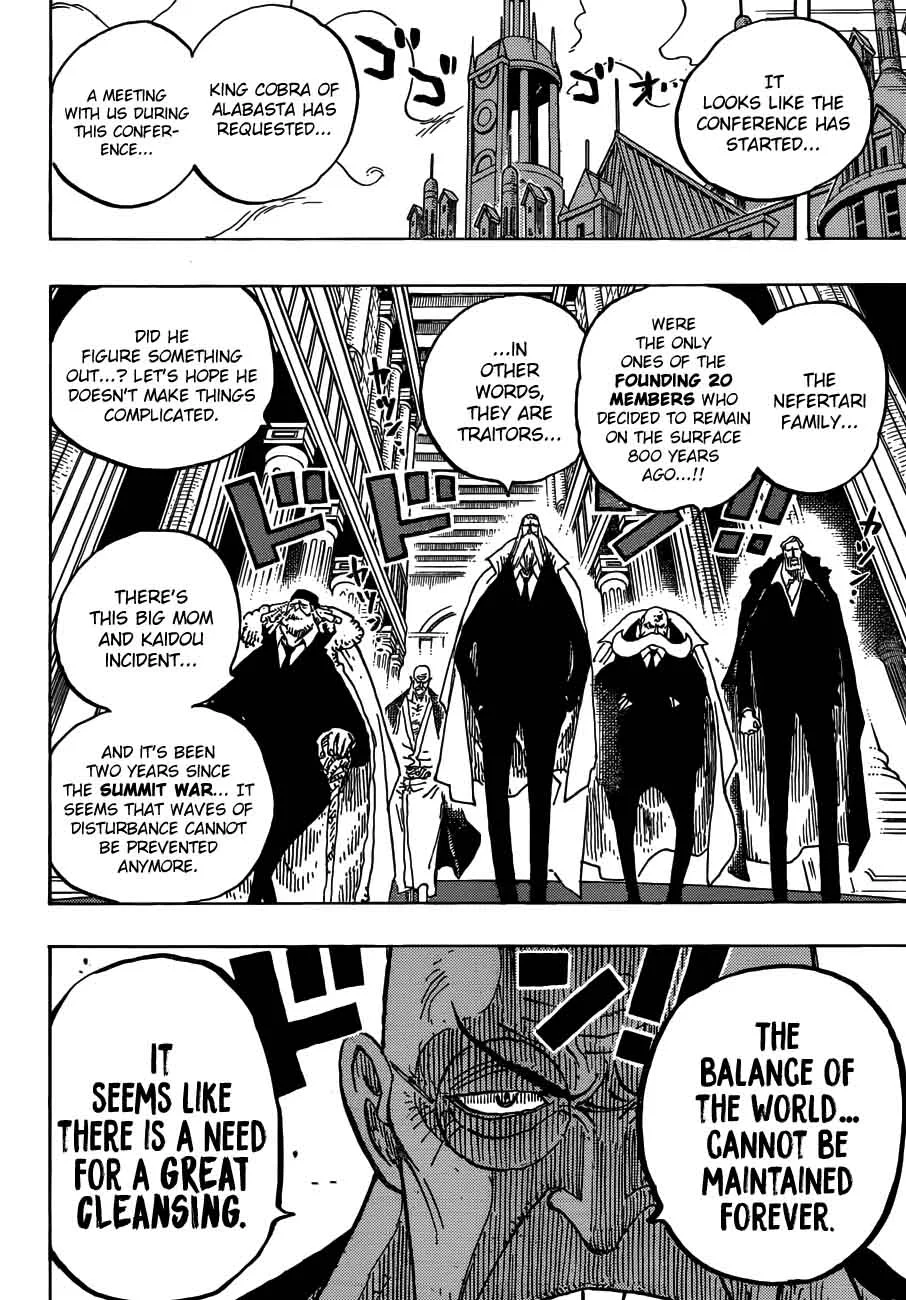 One Piece Chapter 908: The Reverie Begins – Page 12