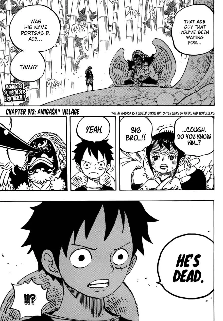 One Piece Chapter 912: Amigasa Village – Page 2