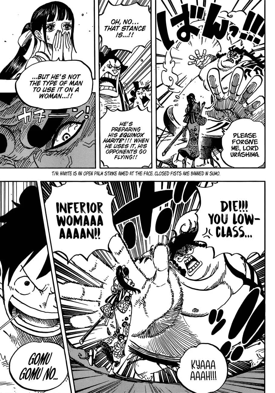 One Piece Chapter 916: A Great Sumo Match in The Wano Country – Page 5