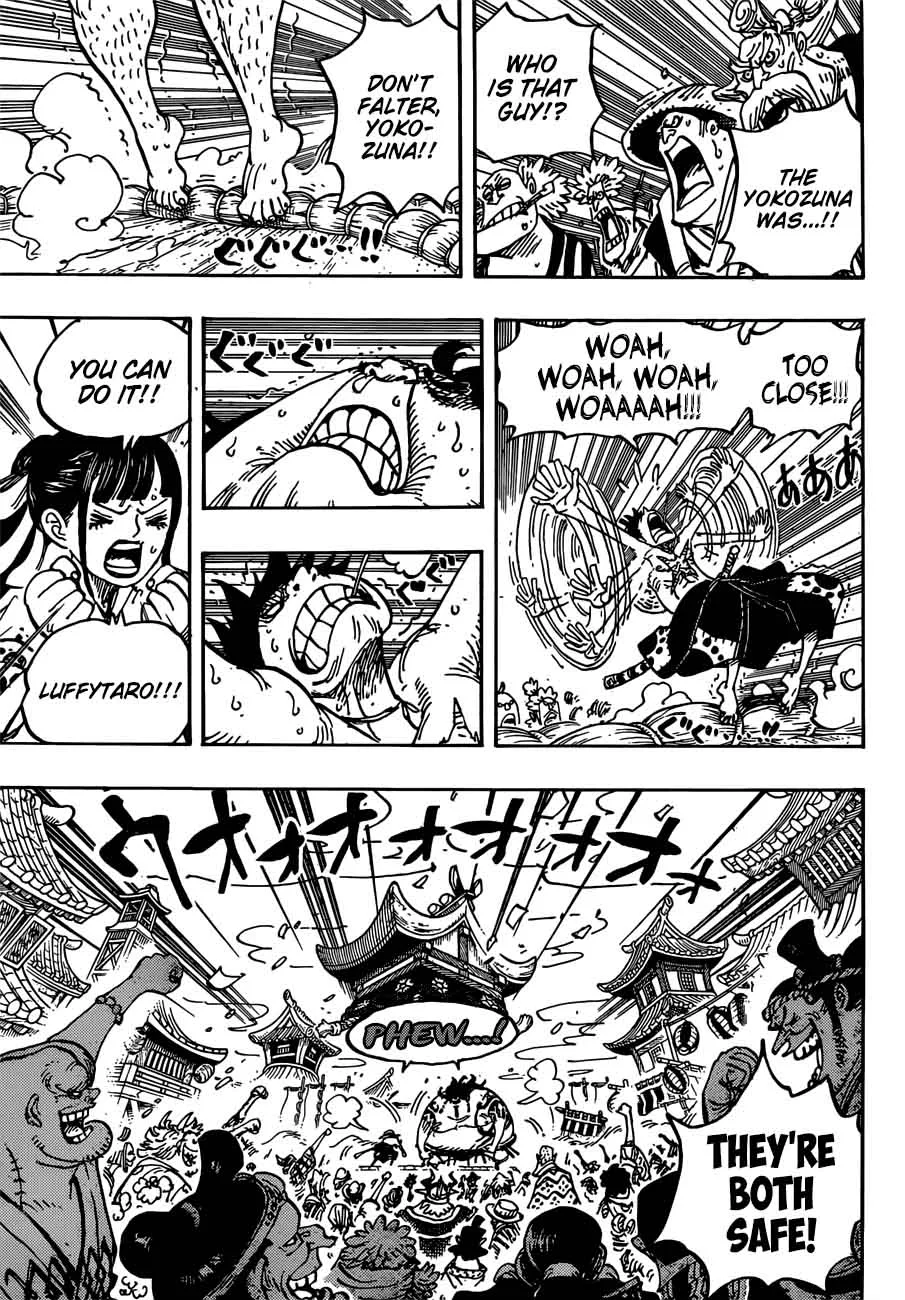 One Piece Chapter 916: A Great Sumo Match in The Wano Country – Page 7