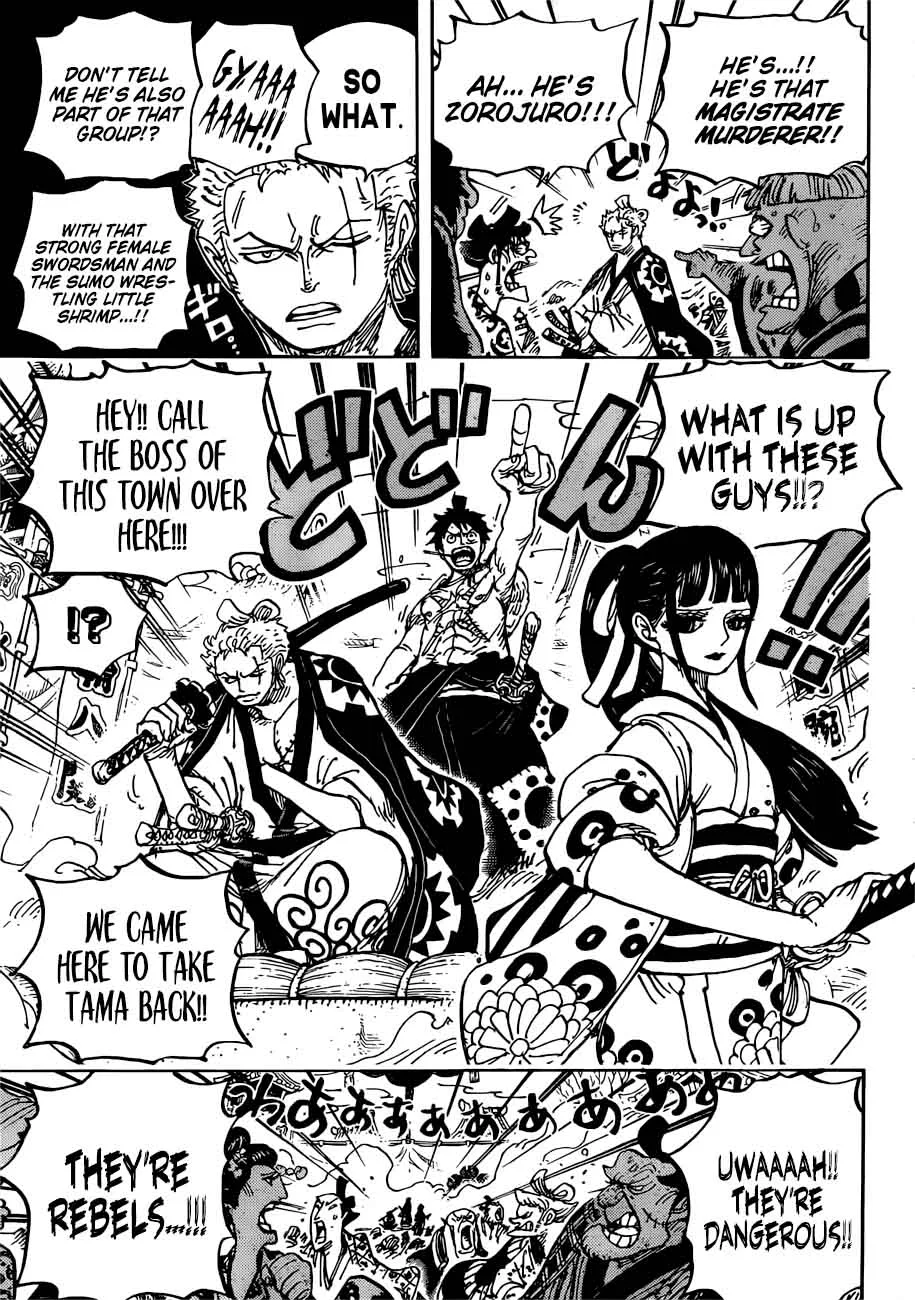 One Piece Chapter 916: A Great Sumo Match in The Wano Country – Page 14