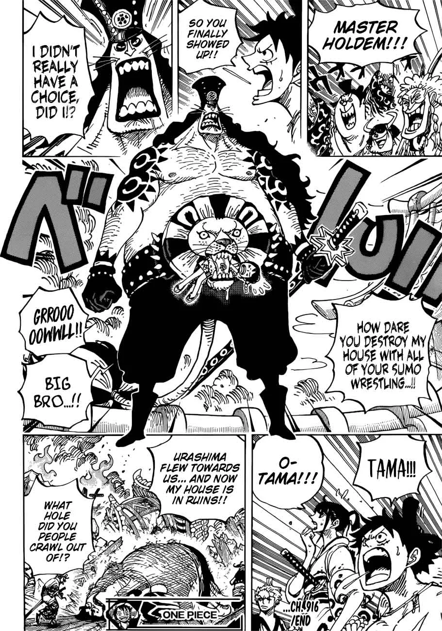 One Piece Chapter 916: A Great Sumo Match in The Wano Country – Page 17