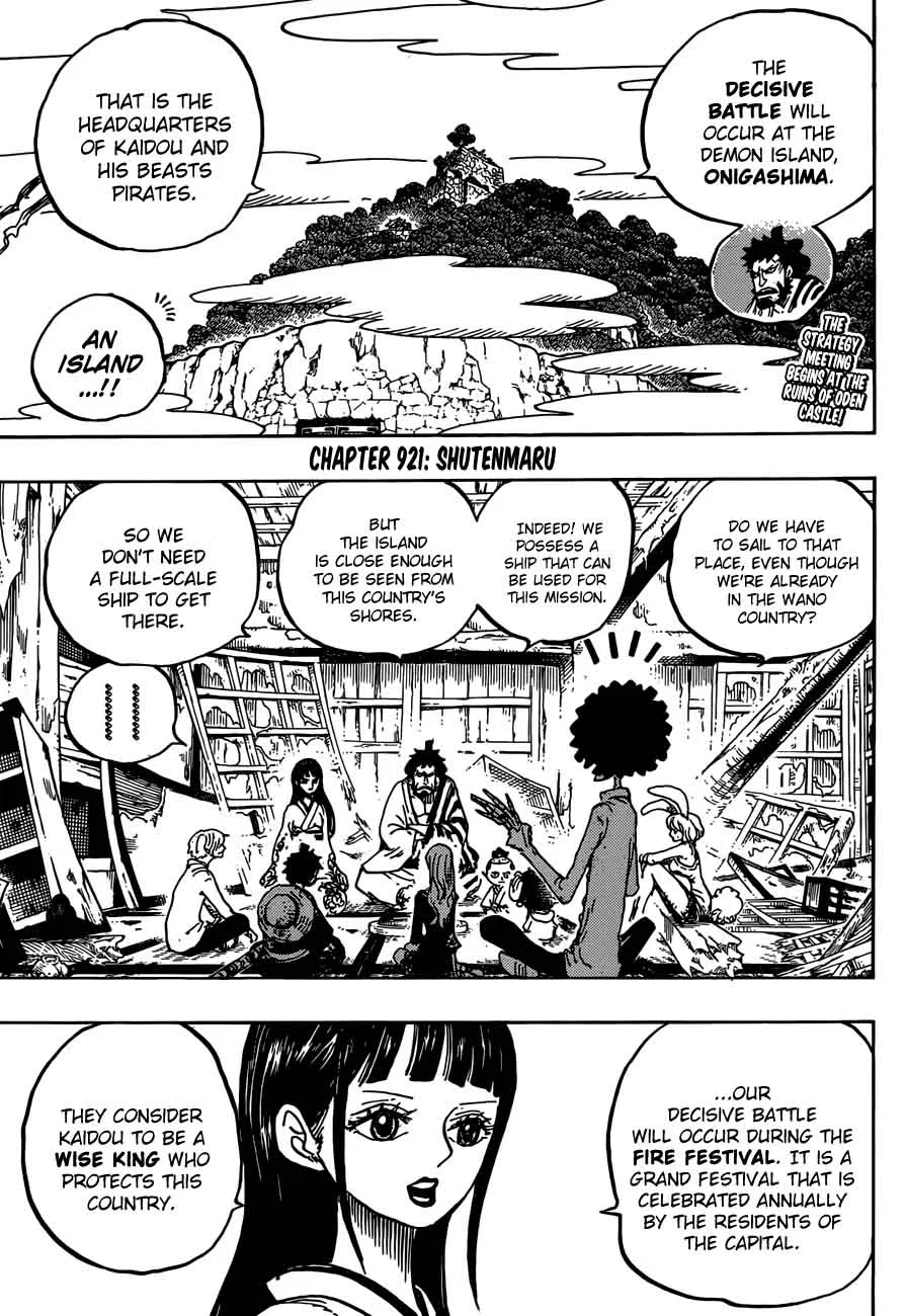 One Piece Chapter 921: Shutenmaru – Page 3