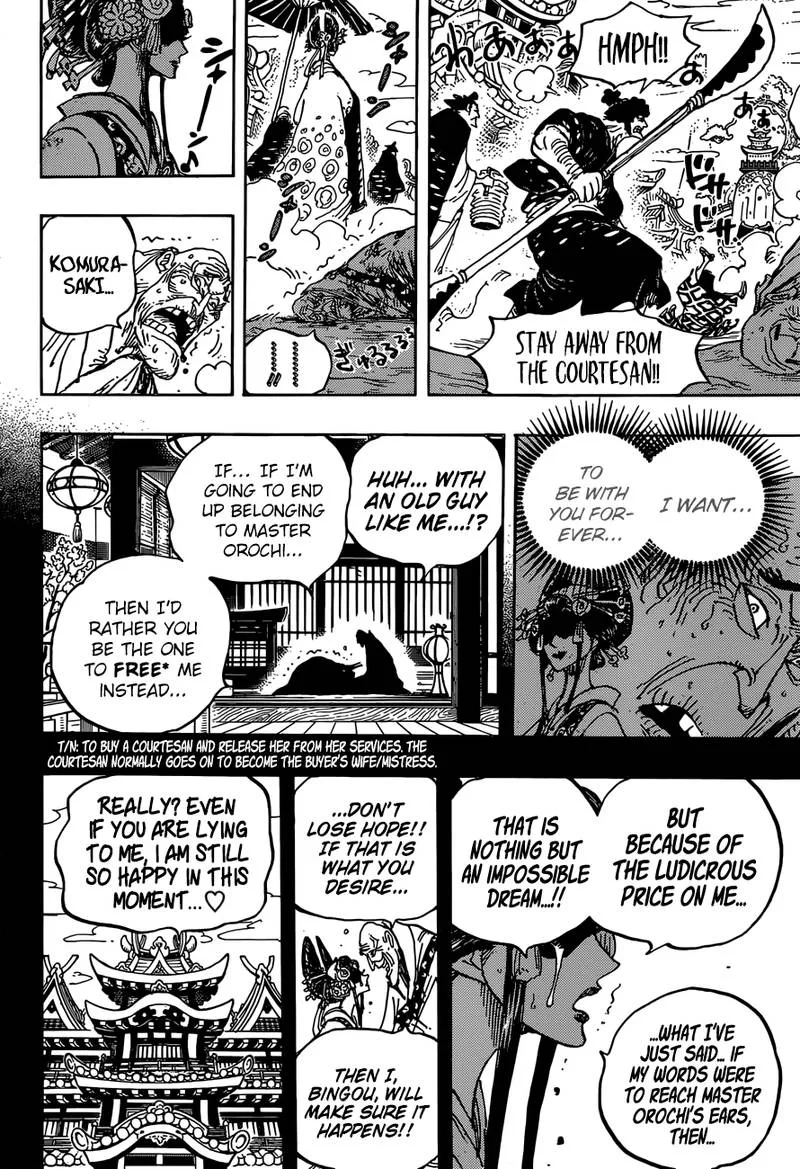One Piece Chapter 928: The Courtesan Komurasaki Takes The Stage – Page 10