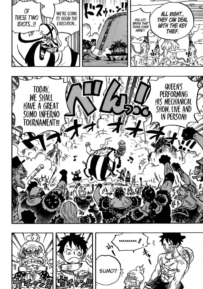 One Piece Chapter 936: The Great Sumo Inferno Tournament – Page 4