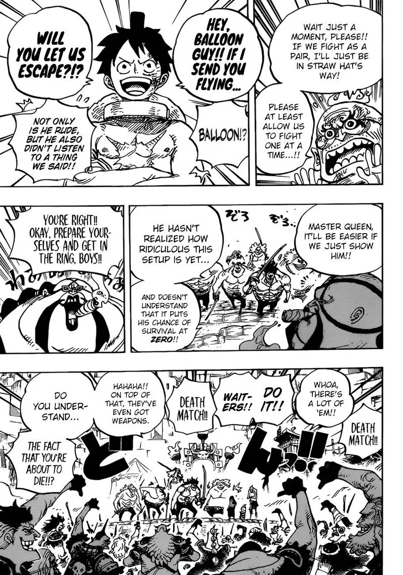 One Piece Chapter 936: The Great Sumo Inferno Tournament – Page 7