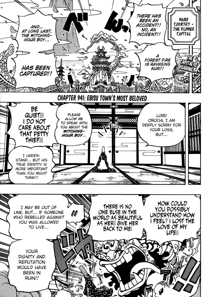 One Piece Chapter 941: Ebisu Town"s Most Beloved – Page 3