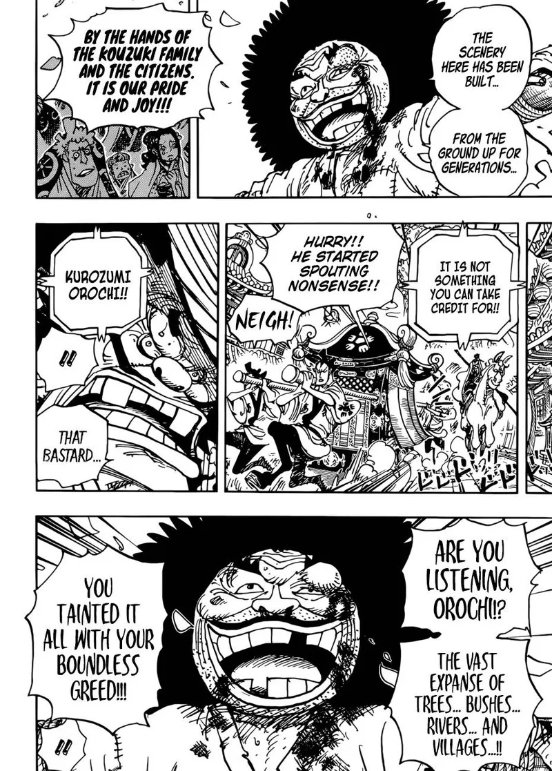 One Piece Chapter 942: The Daimyo of Hakumai, Shimotsuki Yasuie – Page 7
