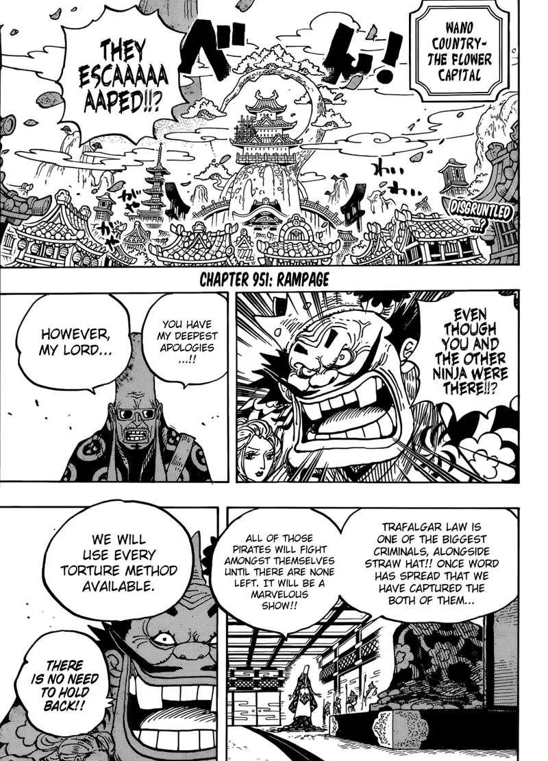 One Piece Chapter 951: Rampage – Page 3