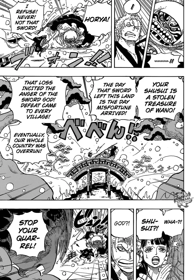One Piece Chapter 952: Hiyori and Kawamatsu – Page 3