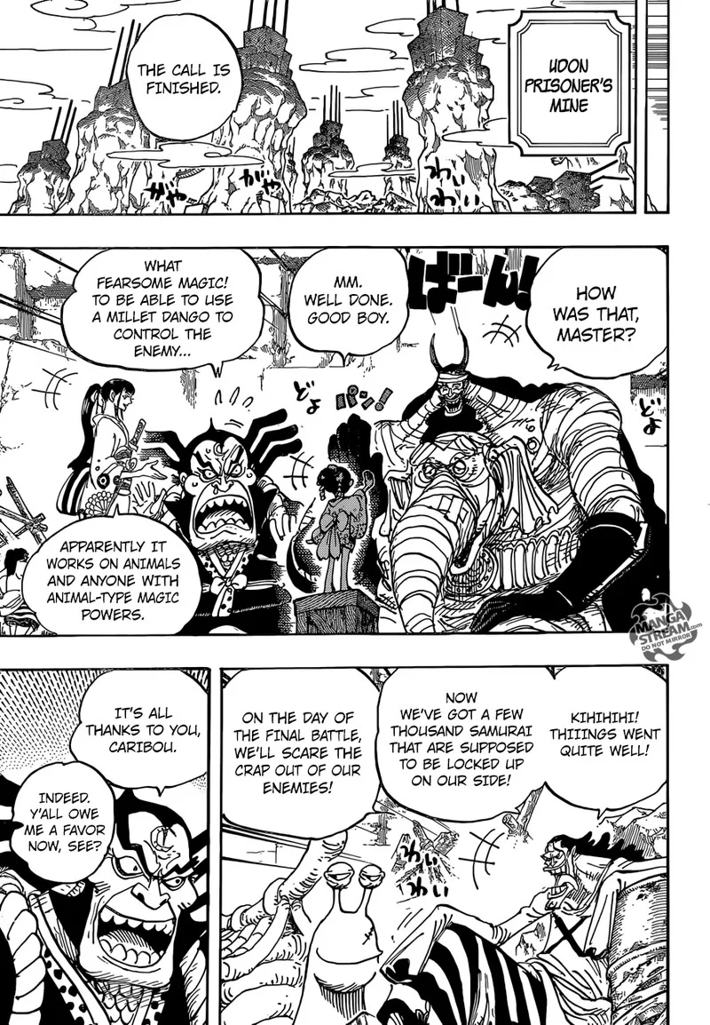 One Piece Chapter 952: Hiyori and Kawamatsu – Page 7