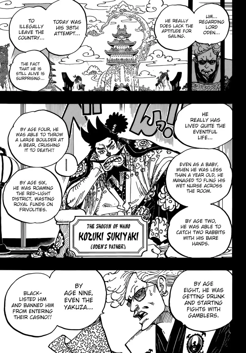 One Piece Chapter 960: Kozuki Oden Takes the Stage – Page 7