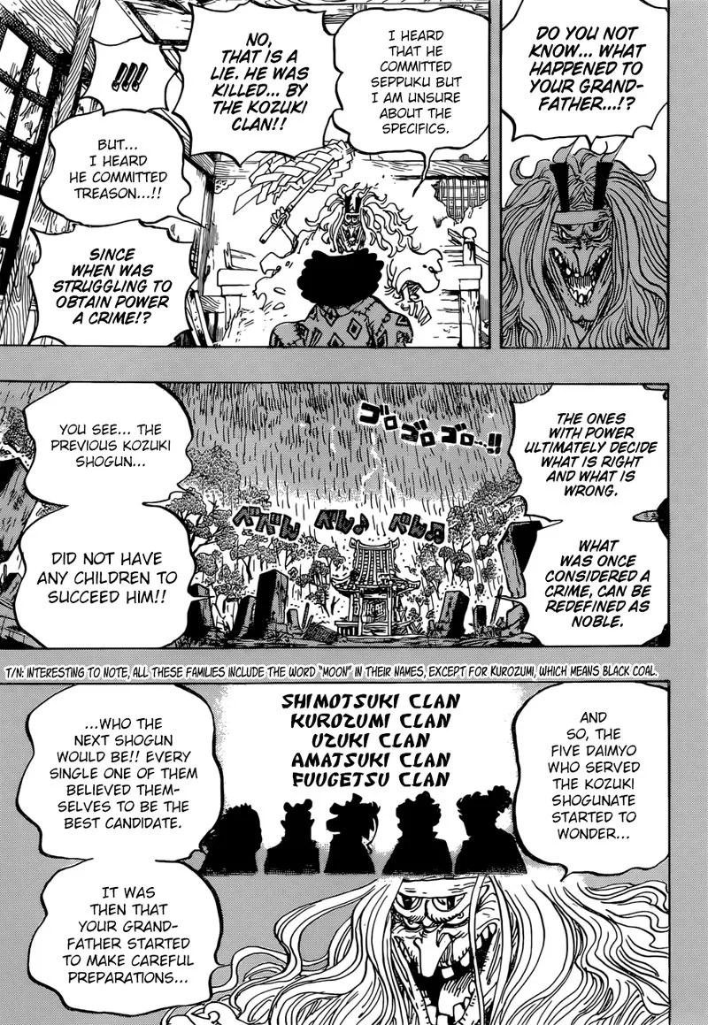 One Piece Chapter 965: The Kurozumi Clan Conspiracy – Page 9