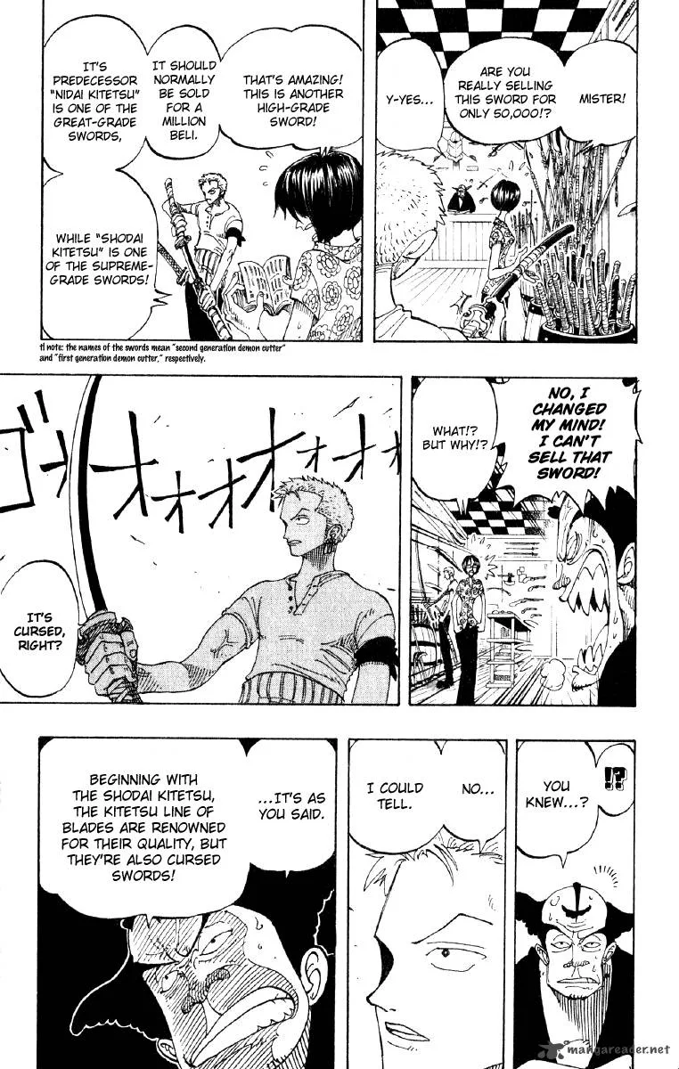 One Piece Chapter 97: Sungdai Kitetsu Sword – Page 13