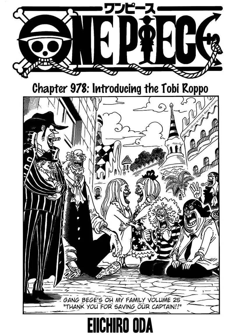 One Piece Chapter 978: Introducing the Tobi Roppo – Page 2