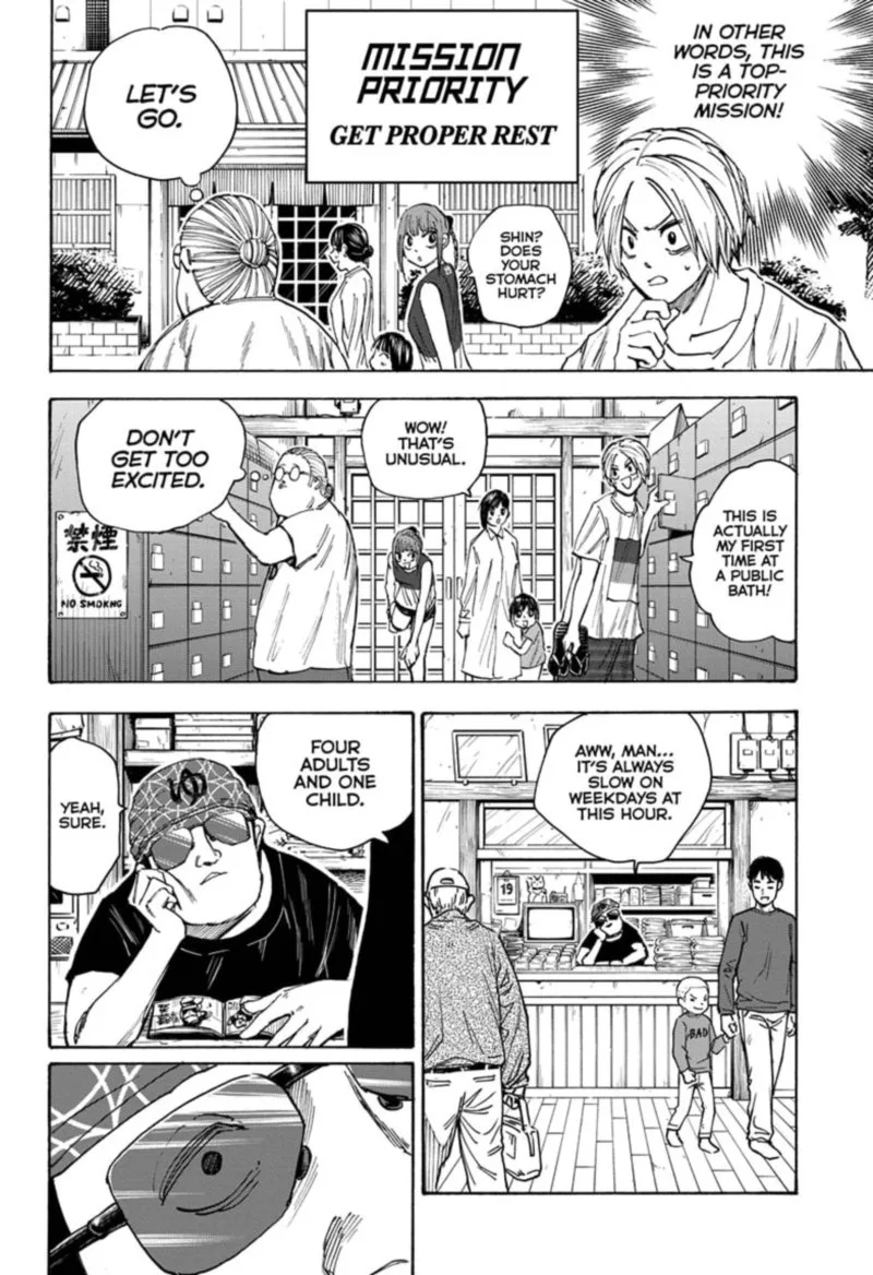 Sakamoto Days Chapter 32: Bathhouse Mode – Page 4